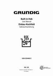 Grundig GIEH 834480 P Gebrauchsanleitung