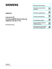 Siemens SIMATIC IPC RS-717A Betriebsanleitung
