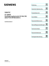 Siemens simatic et 200sp Gerätehandbuch