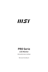 MSI PRO Serie Benutzerhandbuch