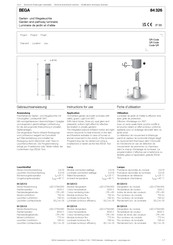 Bega 84 326 K3 Gebrauchsanweisung