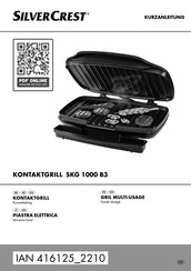 Silvercrest SKG 1000 B3 Kurzanleitung