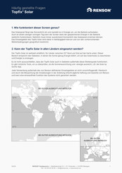 Renson Topfix Solar Faq