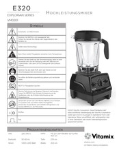 Vitamix EXPLORIAN Serie Bedienungsanleitung
