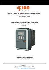 IBO IVR-05 Installations-, Betriebs- Und Wartungsanleitung