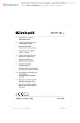 EINHELL GC-CT 18/24 Li Originalbetriebsanleitung