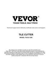 Vevor TG-02-1200 Bedienungsanleitung