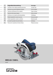 Gude HKS 65-1500 L Originalbetriebsanleitung