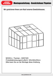 Josef Steiner Thymian GM37405 Montageanleitung