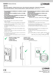 Vimar Elvox K40515.R Anleitungsblatt