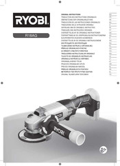 Ryobi R18AG Übersetzung Der Originalanleitung