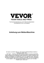 VEVOR 9JYZ-1 Bedienungsanleitung
