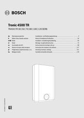 Bosch Tronic 4500 TR Installations- Und Bedienungsanleitung