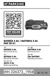 Parkside PAP 20 A1 Bedienungsanleitung