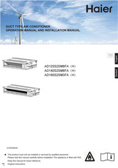 Haier AD140S2SM8FA Bedienungsanleitung