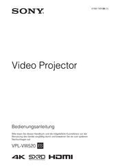 Sony VPL-VW520 Bedienungsanleitung