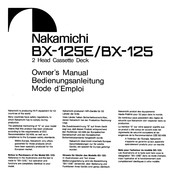 Nakamichi BX-125E Bedienungsanleitung