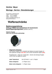 Wittkopp Primor 3010 Bedienungsanleitung