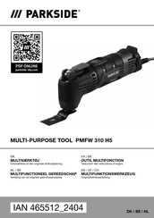 Parkside PMFW 310 H5 Originalbetriebsanleitung