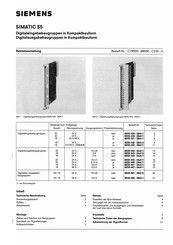 Siemens SIMATIC S5 Betriebsanleitung
