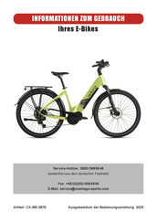 Ks Cycling Adore CX-380 287E Informationen Zum Gebrauch