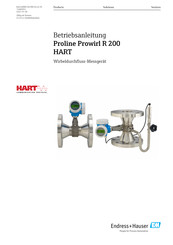Endress+Hauser Proline Prowirl R 200 FOUNDATION Fieldbus Betriebsanleitung