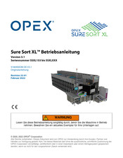 Opex Sure Sort XL Betriebsanleitung