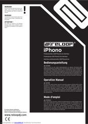 Reloop iPhono Bedienungsanleitung