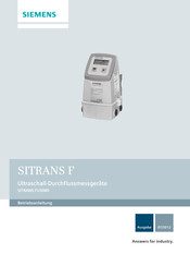 Siemens SITRANS FUS080 Betriebsanleitung