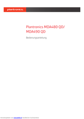 Plantronics MDA480 QD Bedienungsanleitung