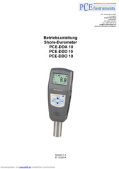 PCE Instruments PCE-DDO 10 Betriebsanleitung
