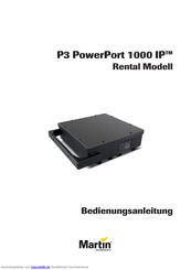 Martin P3 PowerPort 1000 IP Rental Bedienungsanleitung