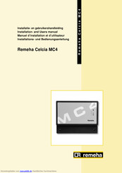 Remeha Celcia MC4 Bedienungsanleitung