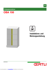 Oertli OBA 150 Installation Und Wartung