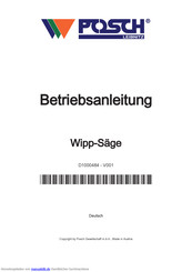 Posch WKE 7,5 Betriebsanleitung
