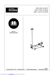 Gude 18028 Originalbetriebsanleitung