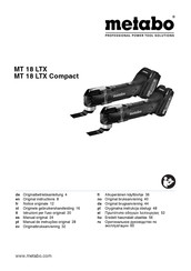 Metabo MT 18 LTX Compact Originalbetriebsanleitung