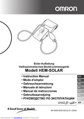 Omron HEM-SOLAR Gebrauchsanweisung