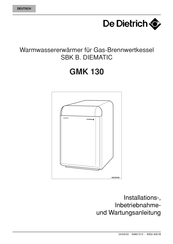 DeDietrich GMK 130 Installation, Betrieb Und Wartung