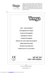 Venga VG HC 2 R Gebrauchshandbuch