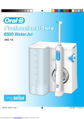 Braun Oral-B Professional Care 6500 WaterJet MD 16 Gebrauchsanweisung