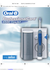 Braun Oral-B Professional Care 8500 OxyJet Gebrauchsanweisung