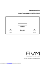 AVM OVATION SA8.2 Betriebsanleitung