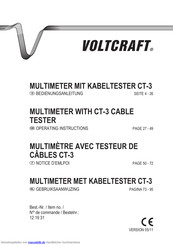 VOLTCRAFT CT-3 Bedienungsanleitung