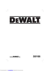 DeWalt D51180 Originalanweisungen