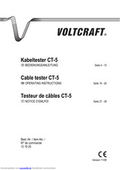 VOLTCRAFT CT-5 Bedienungsanleitung