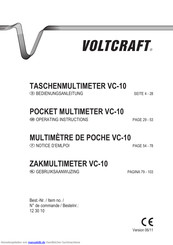 VOLTCRAFT VC-10 Bedienungsanleitung