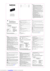 Lenco CR-18 Benutzerhandbuch