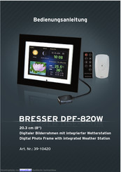 Bresser DPF-820W Bedienungsanleitung
