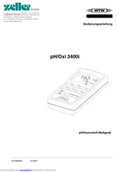 wtw pH/Oxi 3400i Bedienungsanleitung